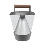Lámpara sobremesa aluminio gris difusor policarbonato Ø 30 x 39,5 cm LED 20W - EPLS0002
