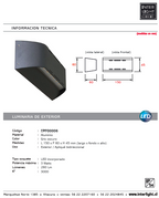 Foco gris oscuro bidirecconal LED 3W - EPFO0006