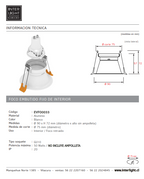 Foco embutido retraído blanco GU10 - EVFO0033