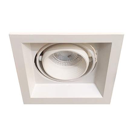 Foco embutido puzzle simple blanco GU10 - EVFO0052