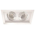 Foco embutido puzzle doble blanco GU10 - EVFO0055