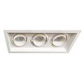 Foco embutido puzzle triple blanco GU10 - EVFO0058