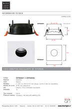Tapa aluminio blanco - EVTA0007