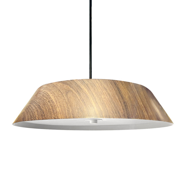 Lámpara colgante metal color madera clara Ø35 24W - GOLC0008