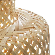 Cargar imagen en el visor de la galería, Lámpara colgante bambú natural Ø40 cm E27 - HOLC0033
