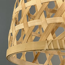 Cargar imagen en el visor de la galería, Lámpara colgante bambú natural Ø24,5 cm E27 - HOLC0051
