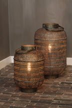 Lámpara sobremesa metal oro café Ø 37x64 cm E27 - LLLS0068