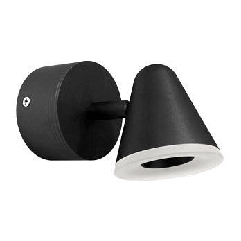 Apliqué metal negro acrílico empavonado LED 5W - JGAP0010