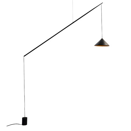 Lámpara colgante de suspensión negro naranjo LED 14W - JGLC0012