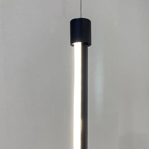 Lámpara colgante de suspensión negro LED 36W