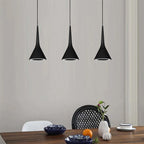 Lámpara colgante negro 60x27cm 3 luces LED 12W - JGLC0019