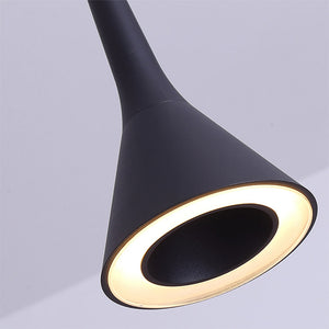 Lámpara colgante negro 60x27cm 3 luces LED 12W