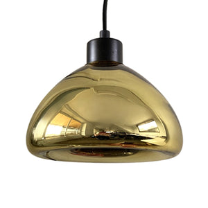 Lámpara colgante oro negro Ø 18 cm GU10