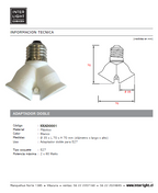 Adaptador para dos luces E27 - KKAD0001