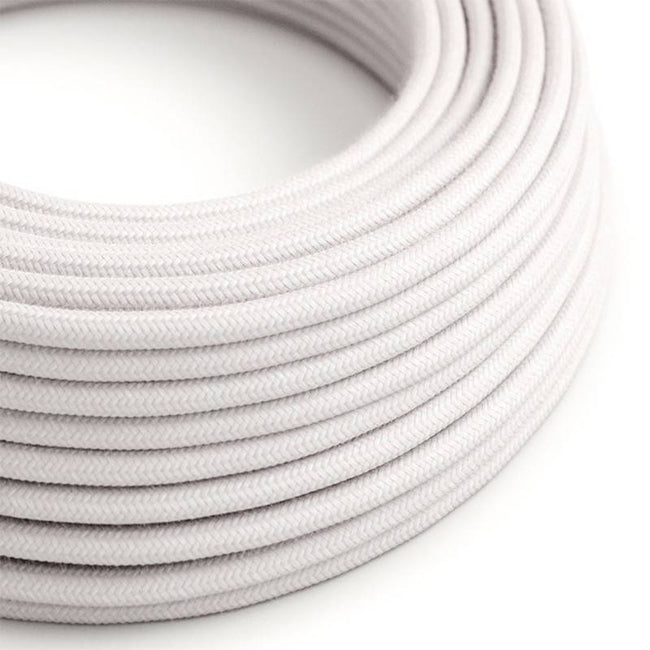 Metro de cable blanco textil - KKCA0002