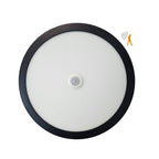 Plafón aluminio negro con sensor de movimiento Ø21x2,8 cm LED 18W - KOPL0002