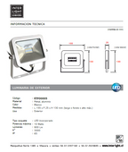 Proyector de área exterior LED 10W - KYFO0005