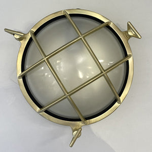 Apliqué bronce vidrio exterior  IP44 Ø22 cm E27 - LGAP0002