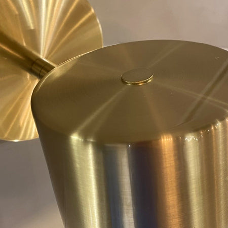 Aplique metal dorado Ø10x16x22 cm E27 - LGAP0031