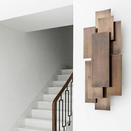 Apliqué metal bronce luz indirecta 3 luces G9 - LGAP0051