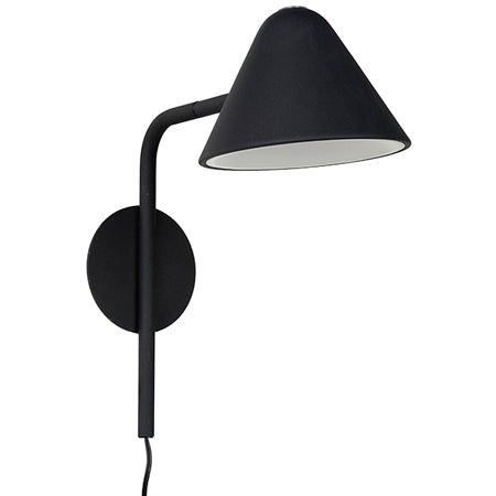 Aplique metal negro Ø15x30 cm G9 - LGAP0068