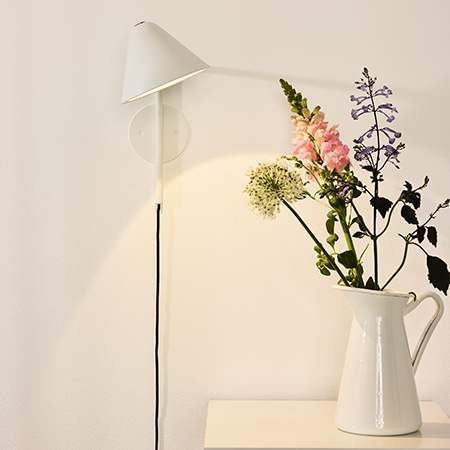 Aplique metal blanco Ø15x30 cm G9 - LGAP0069