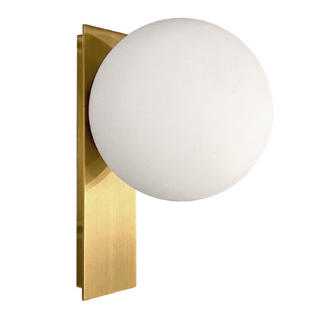 Apliqué metal vidrio empavonado bronce E27 - LGAP0081