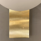 Apliqué metal vidrio empavonado bronce G9 - LGAP0147