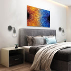 Apliqué metal gris oscuro Ø12x18 cm E27 -LGAP0085