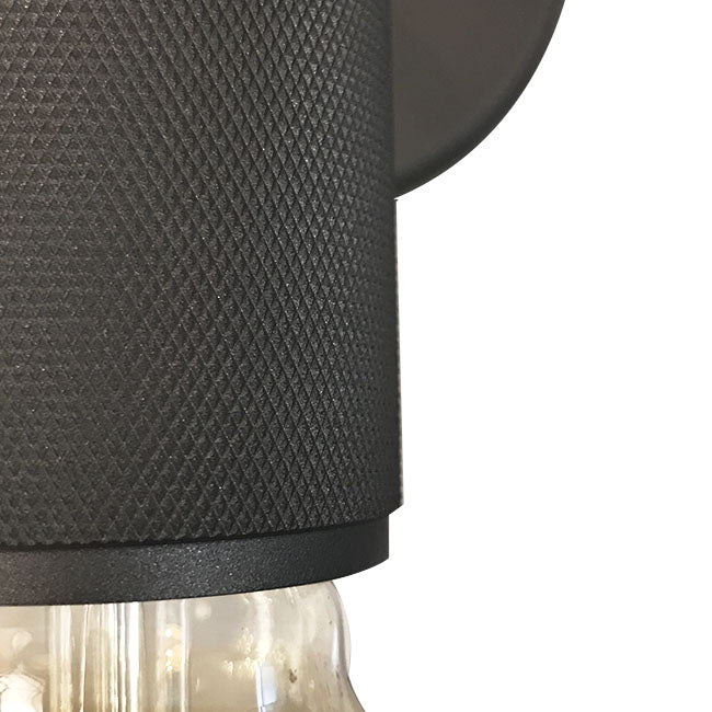 Apliqué metal gris oscuro Ø12x18 cm E27 -LGAP0085