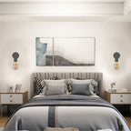 Apliqué metal gris oscuro Ø12x18 cm E27 -LGAP0085