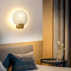 Apliqué metal alabastro bronce Ø25x28 cm E27 - LGAP0101