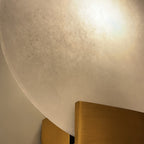 Apliqué metal alabastro bronce Ø25x28 cm E27 - LGAP0101