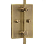 Apliqué metal bronce pantalla de tela cm E27 - LGAP0102