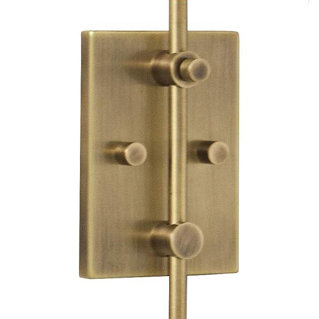 Apliqué metal bronce pantalla de tela cm E27 - LGAP0102