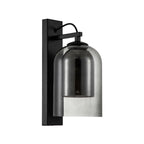 Aplique metal vidrio humo negro Ø15X19X34 cm E27 - LGAP0103
