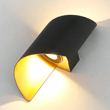 Cargar imagen en el visor de la galería, Aplique metal negro dorado LED 10W - LGAP0105
