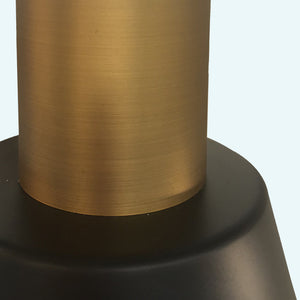 Apliqué metal bronce negro Ø18x53,5x37 cm E27 - LGAP0110