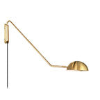 Apliqué brazo metal dorado Ø25x1,02x55 cm E27 - LGAP0115