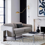 Apliqué brazo metal dorado Ø25x1,02x55 cm E27 - LGAP0115