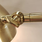 Apliqué brazo metal dorado Ø25x1,02x55 cm E27 - LGAP0115