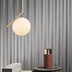 Lámpara colgante metal vidrio bronce Ø25 cm E27 - LGLC0075