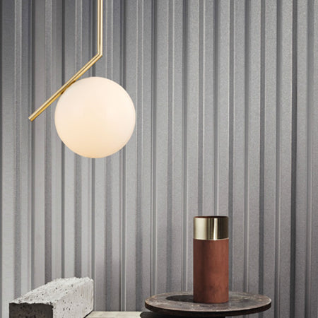 Lámpara colgante metal vidrio bronce Ø25 cm E27 - LGLC0075