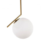 Lámpara colgante vidrio bronce Ø 30 cm E27 - LGLC0076