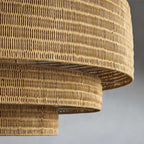 Lámpara colgante ratán natural Ø 70 cm 3 x E27 - LGLC0140