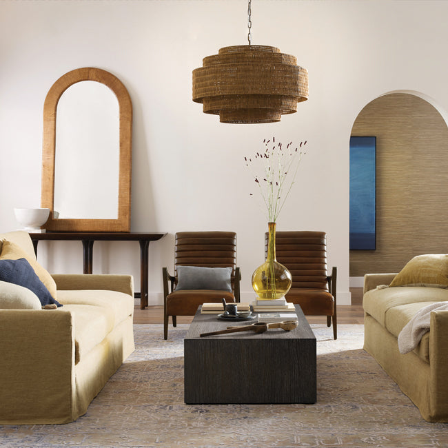 Lámpara colgante ratán natural Ø 70 cm 3 x E27 - LGLC0140