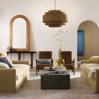 Lámpara colgante ratán natural Ø 70 cm 3 x E27 - LGLC0140