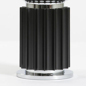 Lámpara sobremesa metal negro vidrio E27 -LGLS0035