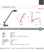 Lámpara sobremesa metal negro LED 5W - LGLS0047