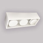 Plafón metal blanco dirigible 3 luces GX53 - LGPL0010
